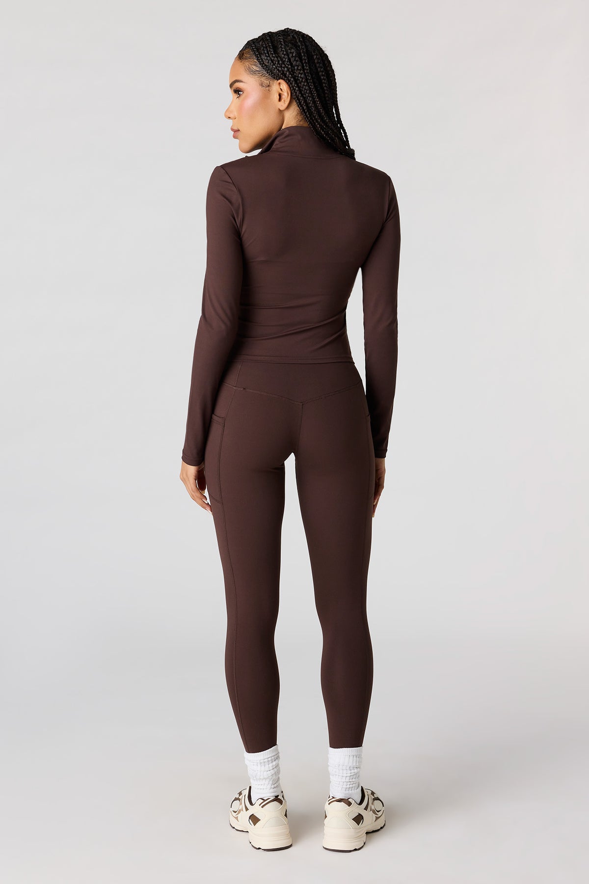 Alt View 12. Active High Density Side Pocket Legging - Pink