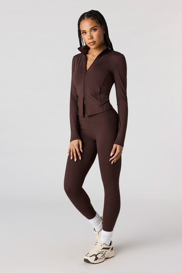 Legging en coton majoritaire avec écusson Couleur rose poudré