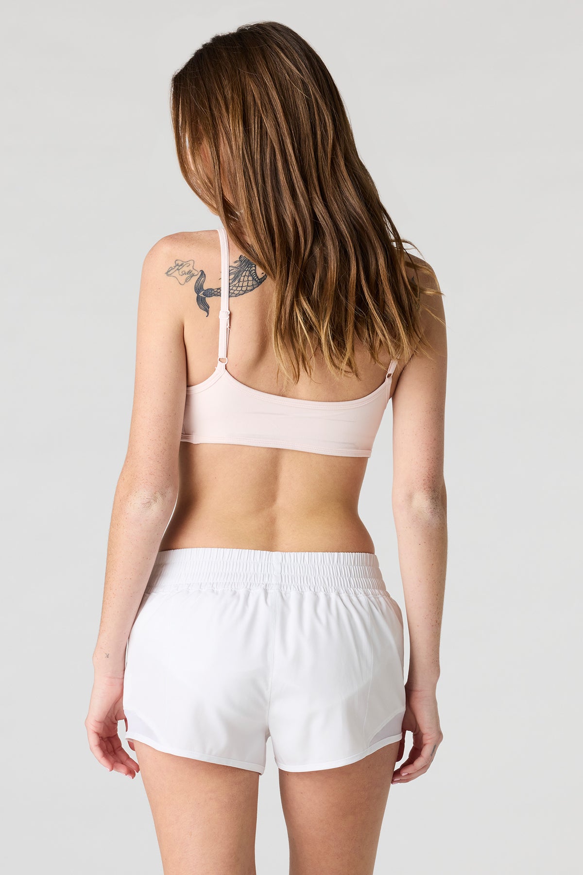 Alt View 2. Active High Density Running Short 2.5" - White