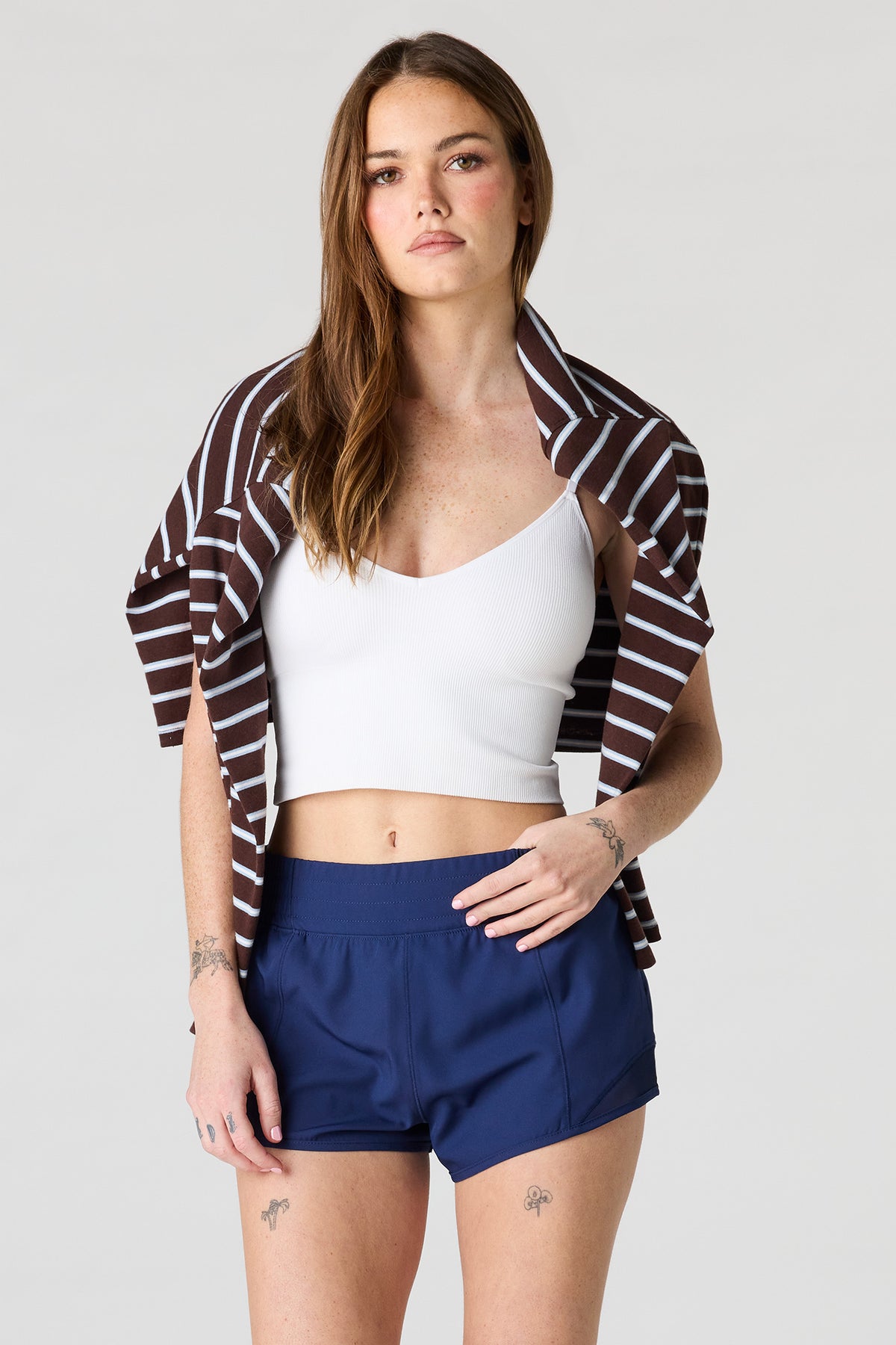 Active High Density Running Short 2.5" - Navy