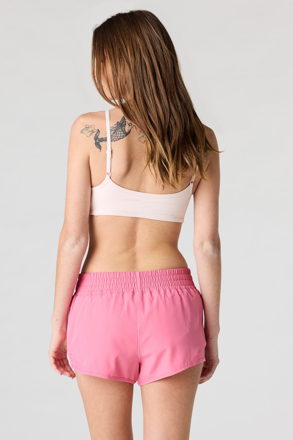 Alt View 2. Active High Density Running Short 2.5" - Pink