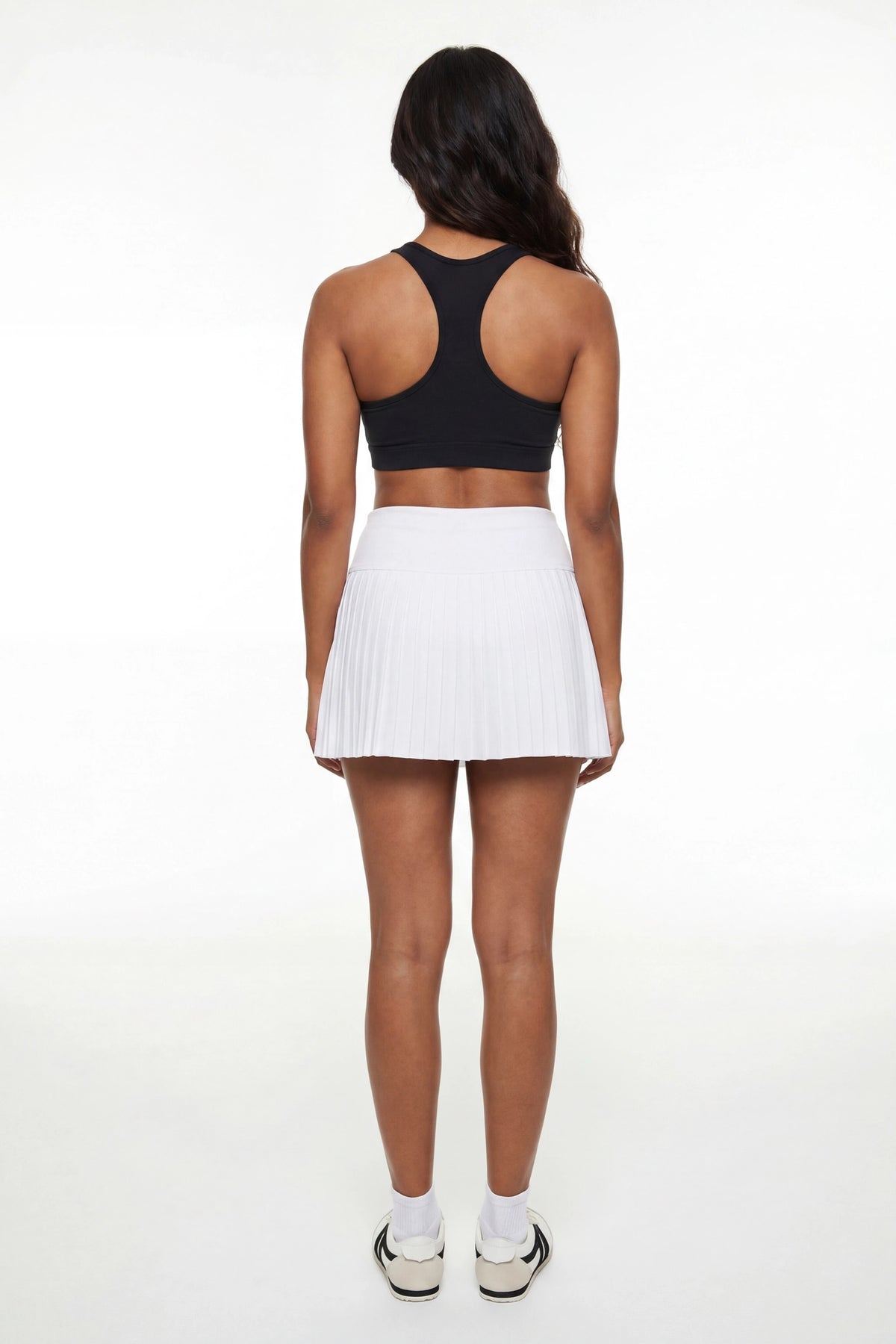 Alt View 2. Sommer Ray High Density Pleated Skort - White