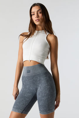 Sommer Ray Seamless Washed Ribbed Biker Short