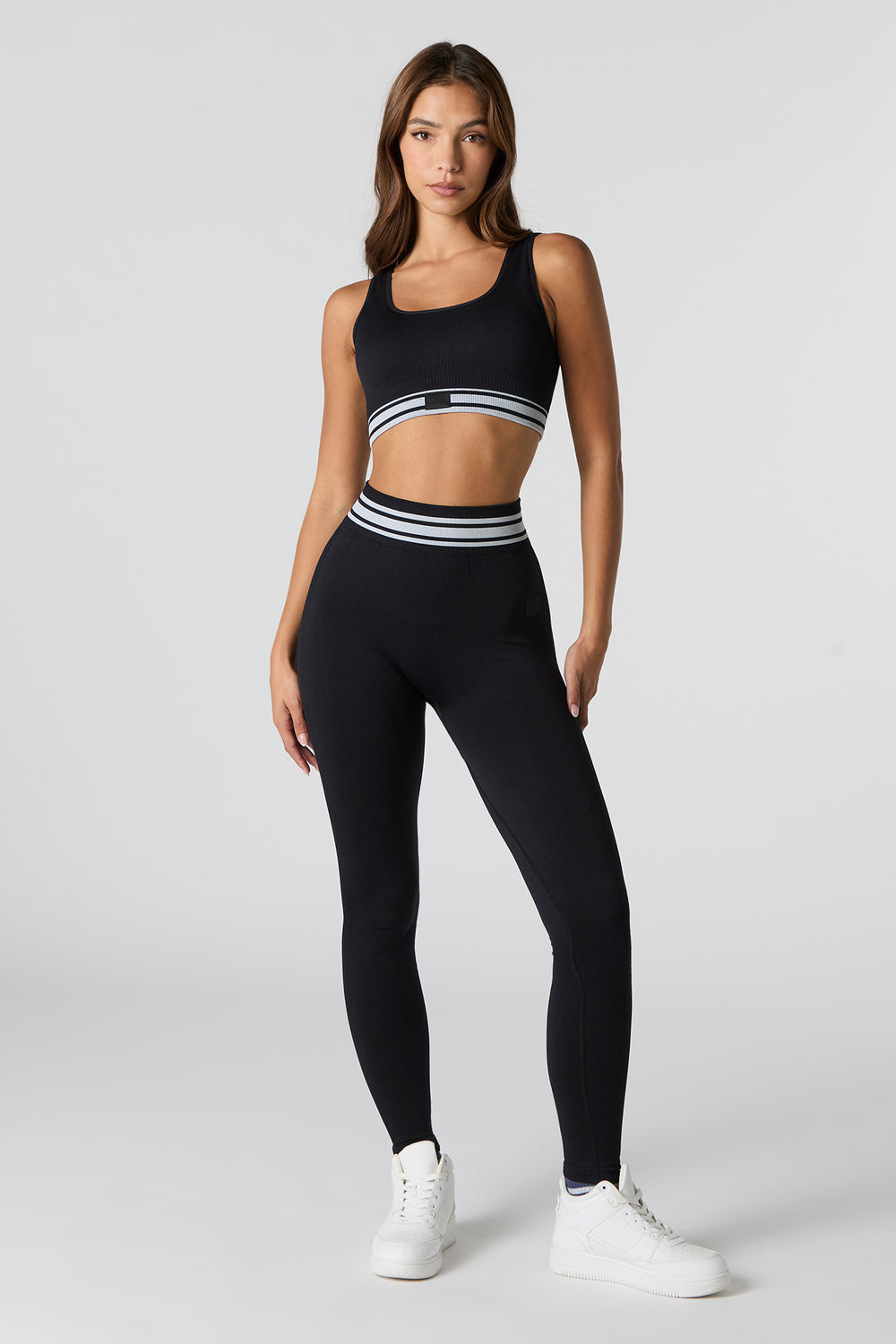 Sommer Ray Seamless Striped Waist Active Legging Sommer Ray Seamless Striped Waist Active Legging 4