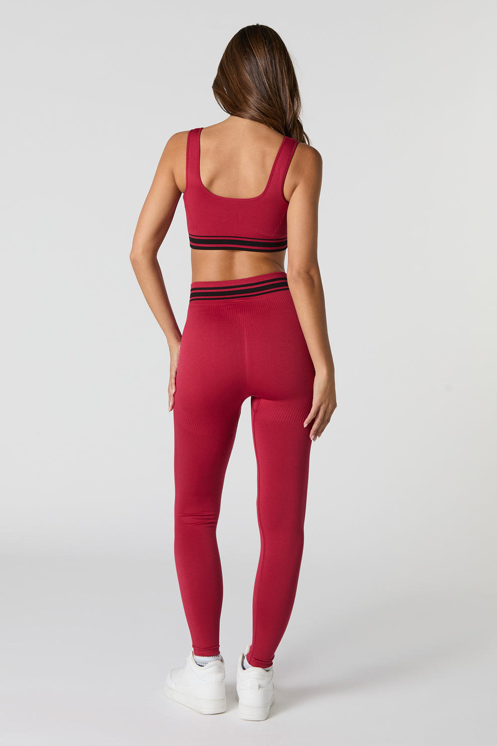 Sommer Ray Seamless Striped Waist Active Legging Sommer Ray Seamless Striped Waist Active Legging 9