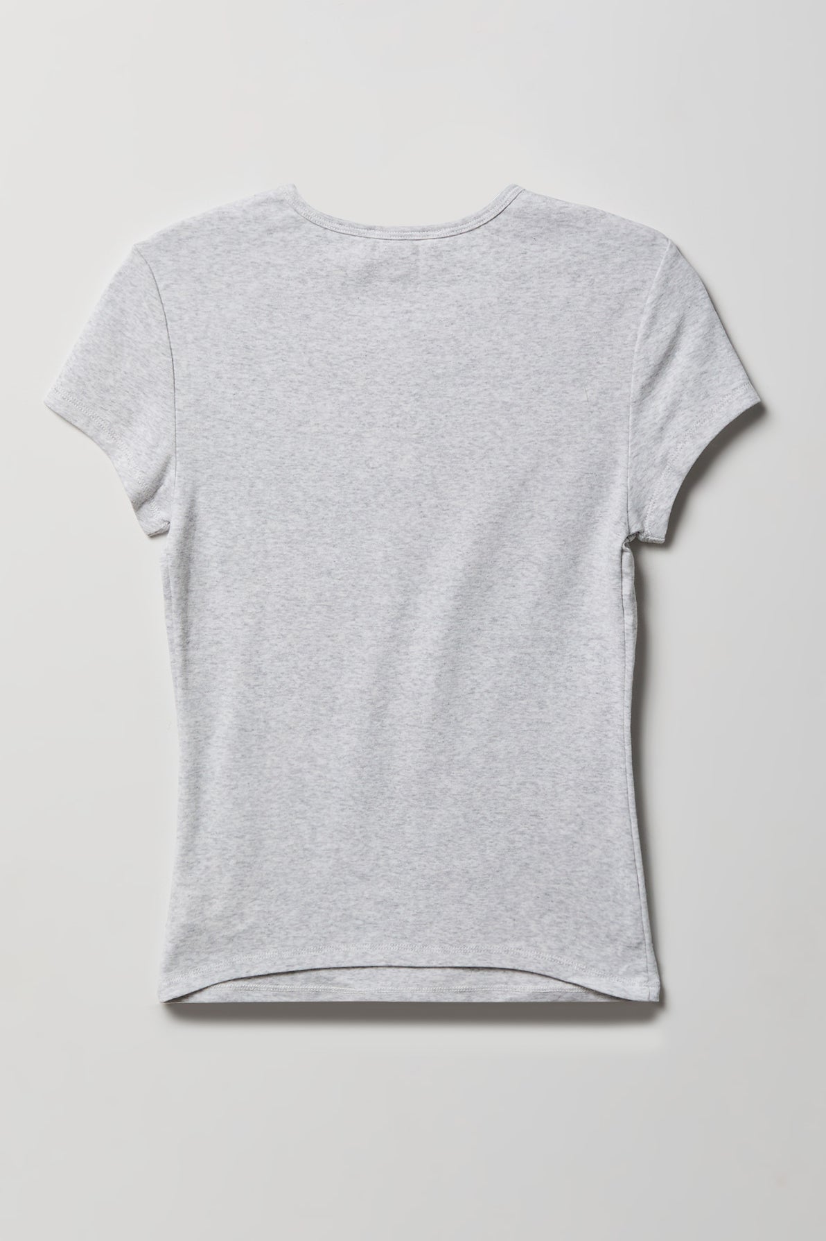 Alt View 6. Gothic Graphic Fitted Tee - Light Grey