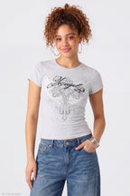 Gothic Graphic Fitted Tee