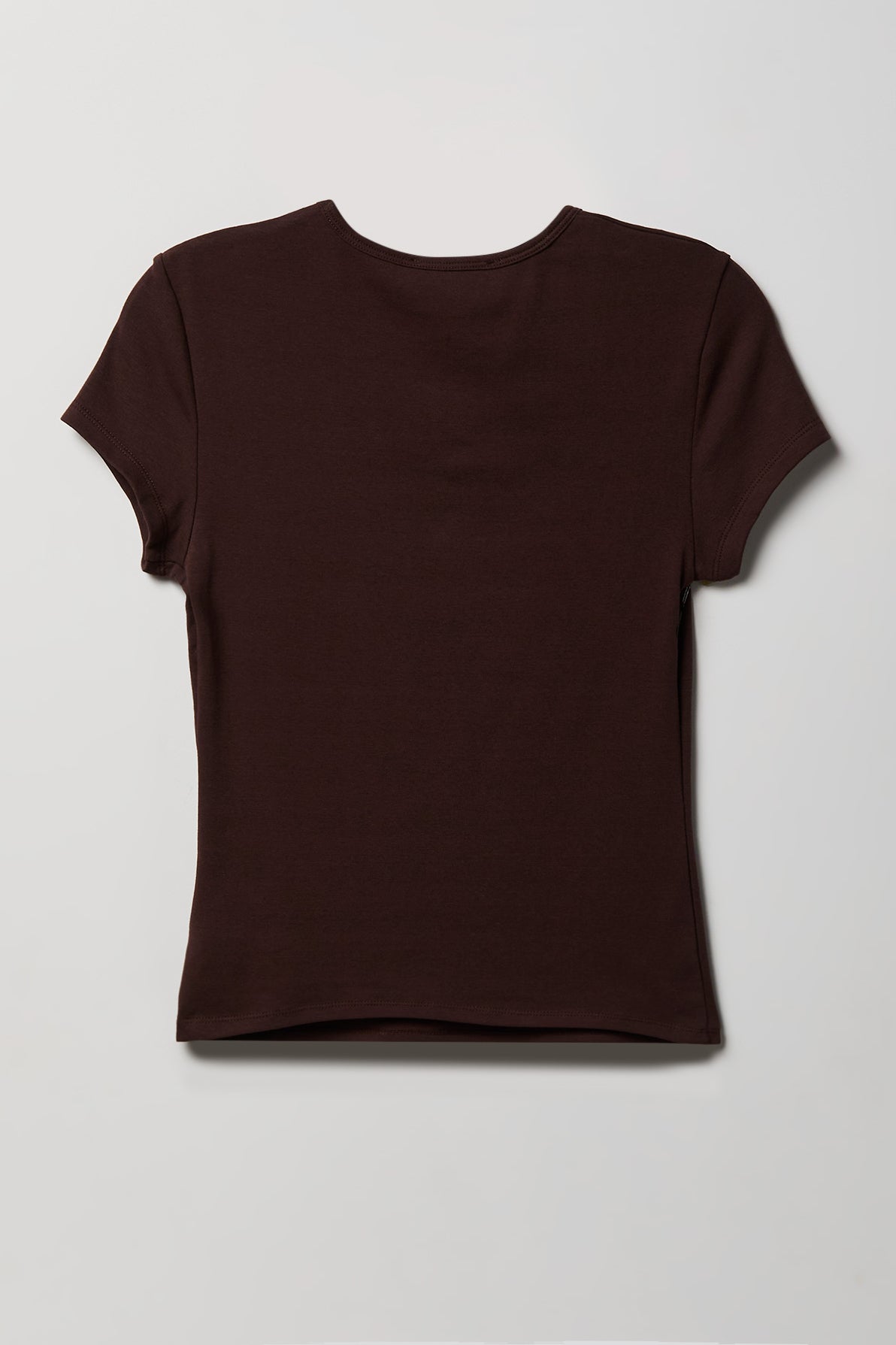 Alt View 6. Gothic Graphic Fitted Tee - Brown