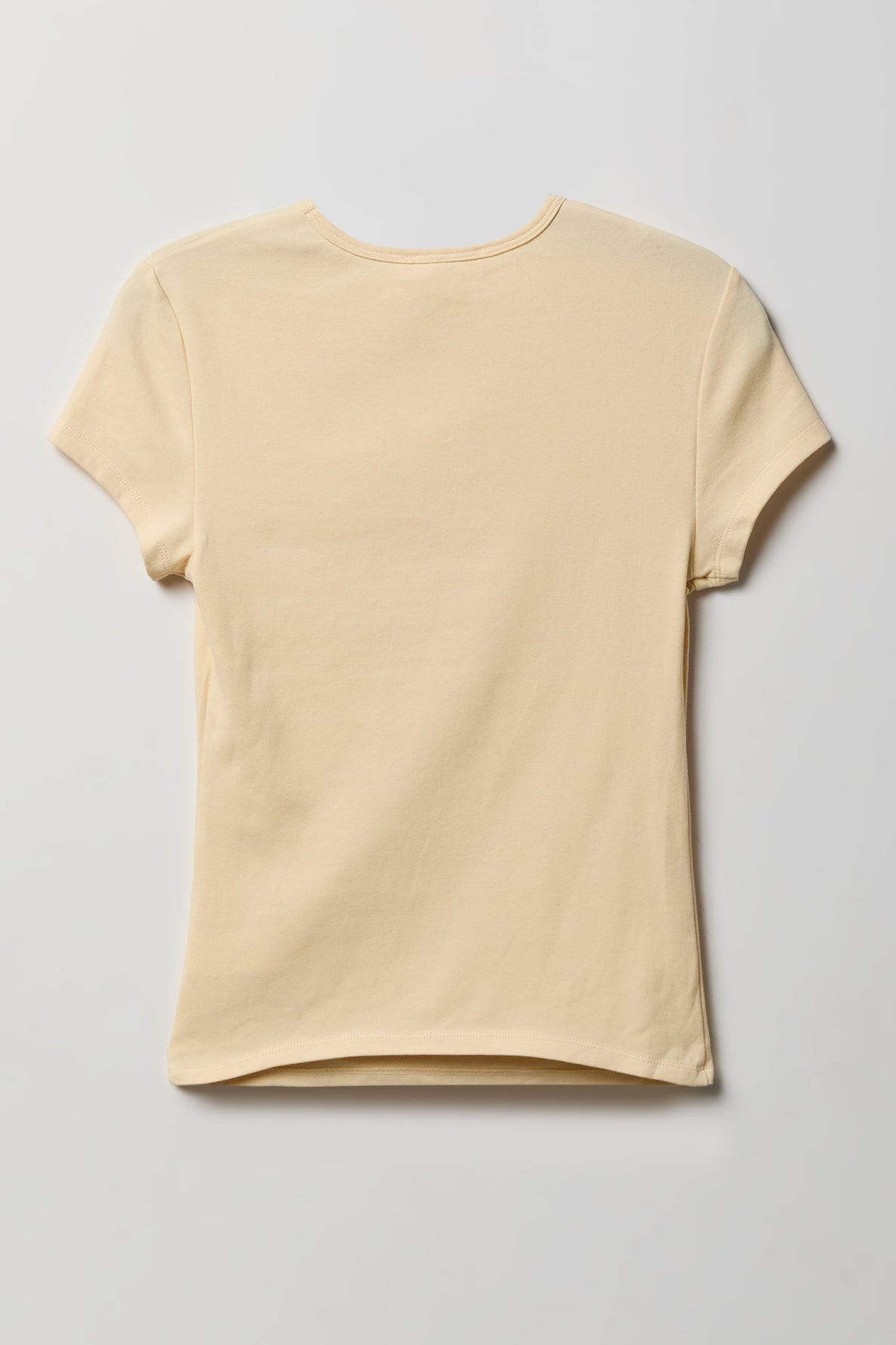 Alt View 6. Gothic Graphic Fitted Tee - Yellow