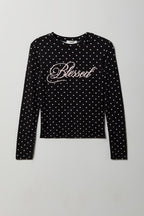 Fitted Graphic Long Sleeve Top