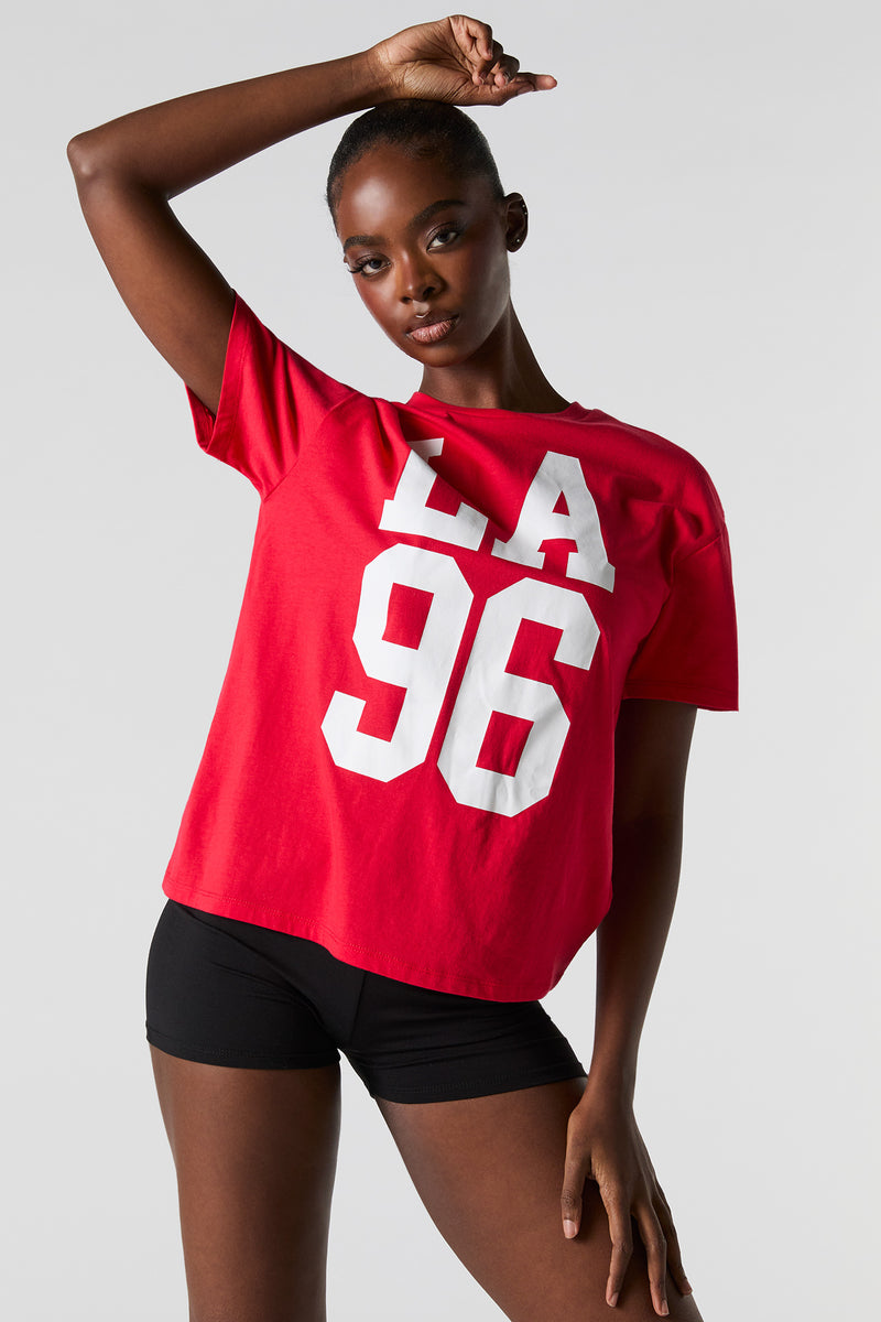 LA 96 Graphic Boyfriend T-Shirt