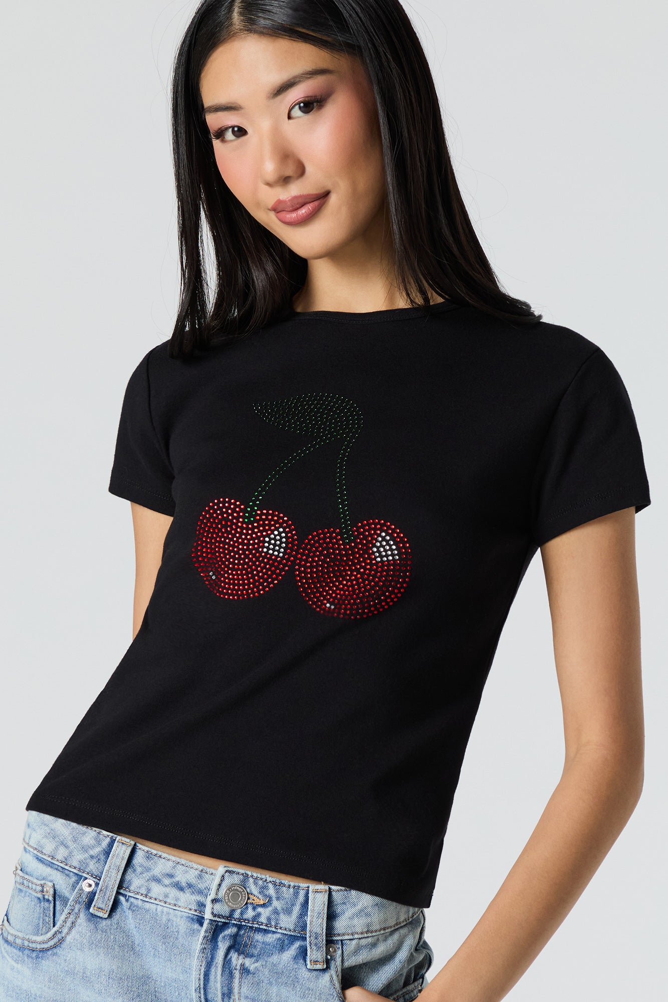 Rhinestone Cherries T-Shirt