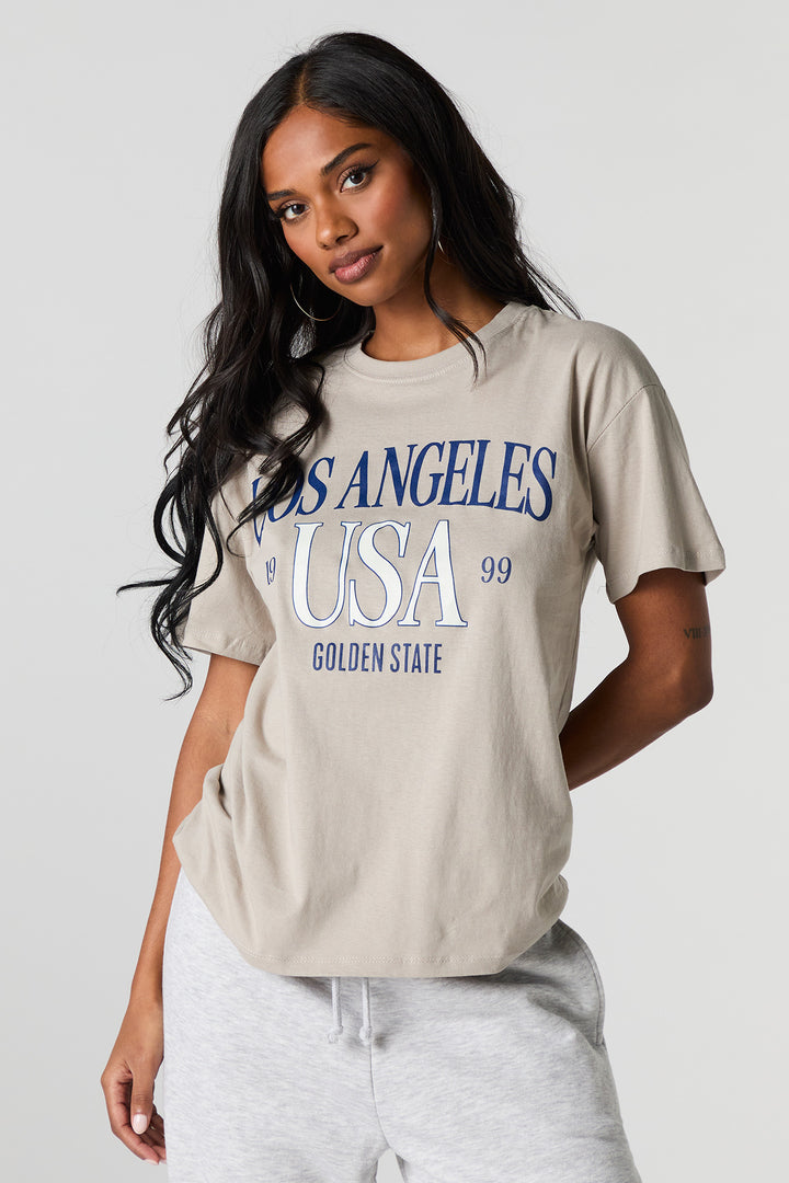 Los Angeles Graphic Boyfriend T-Shirt