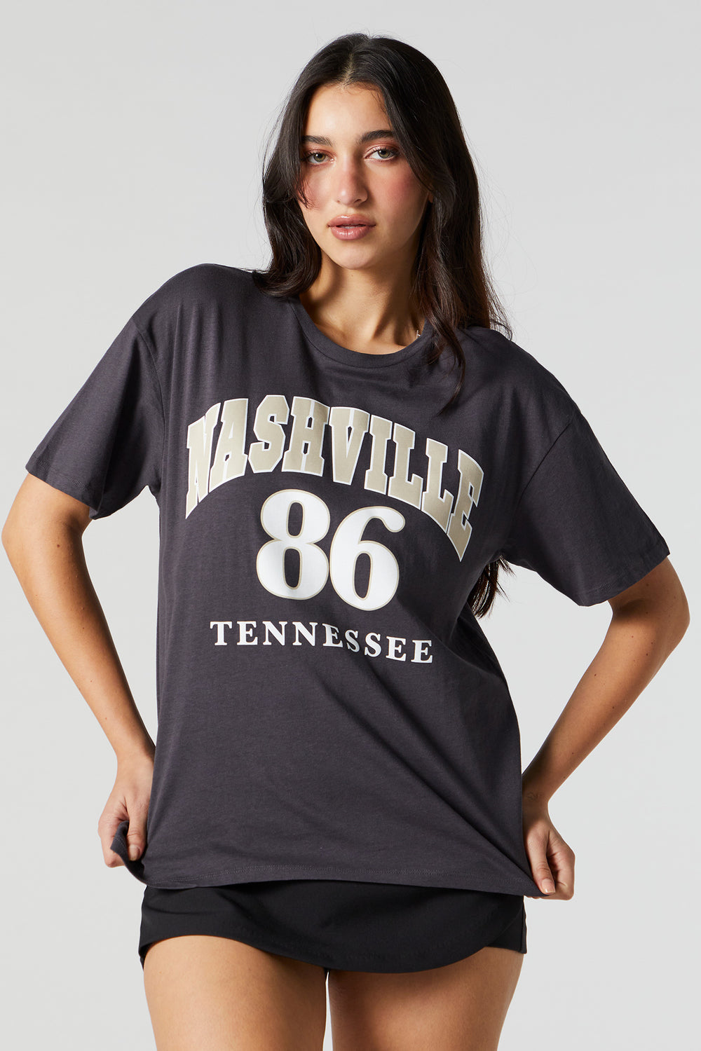 Nashville Graphic Boyfriend T-Shirt Nashville Graphic Boyfriend T-Shirt 1