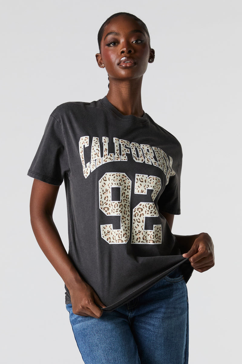 California 92 Graphic Washed Boyfriend T-Shirt