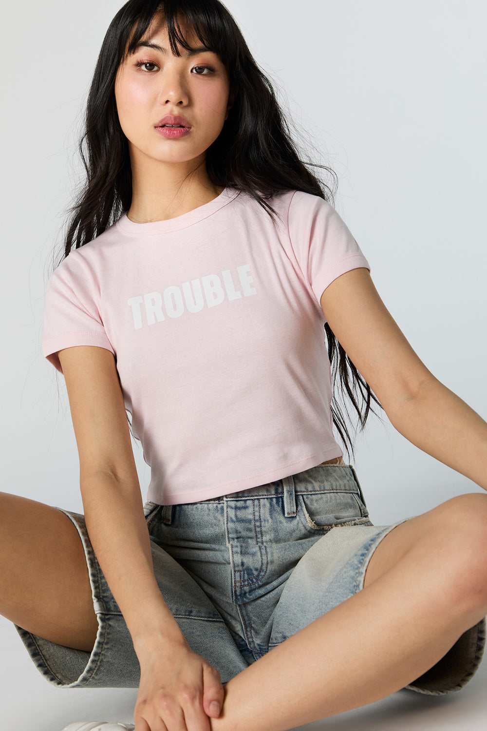 Trouble Graphic Baby T-Shirt Trouble Graphic Baby T-Shirt 1