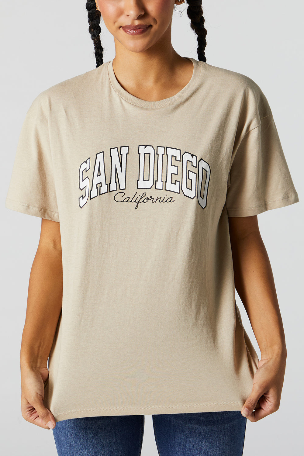 San Diego Graphic Boyfriend T-Shirt San Diego Graphic Boyfriend T-Shirt 2