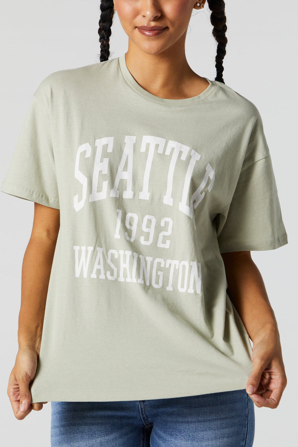 Seattle Graphic Boyfriend T-Shirt Seattle Graphic Boyfriend T-Shirt 1