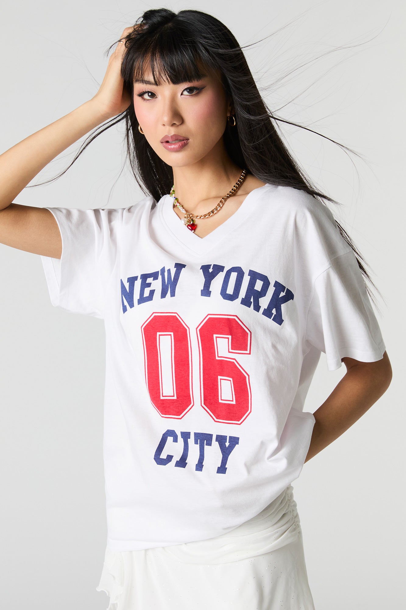 New York City 06 Graphic V-Neck T-Shirt