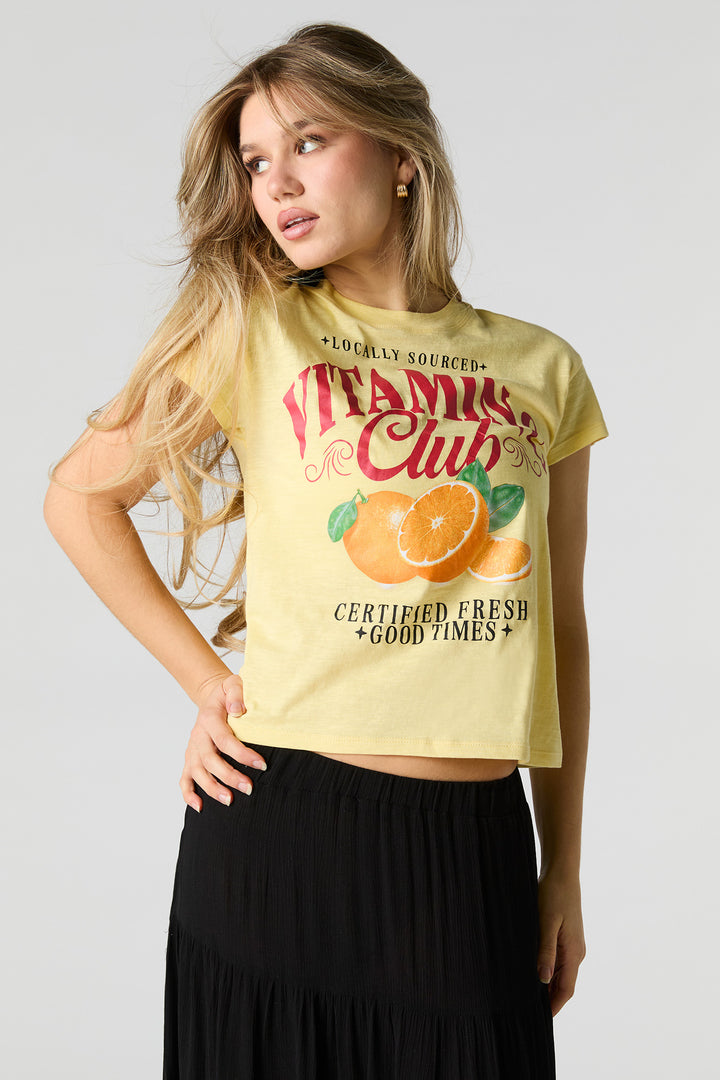 Vitamin Club Graphic Boxy T-Shirt