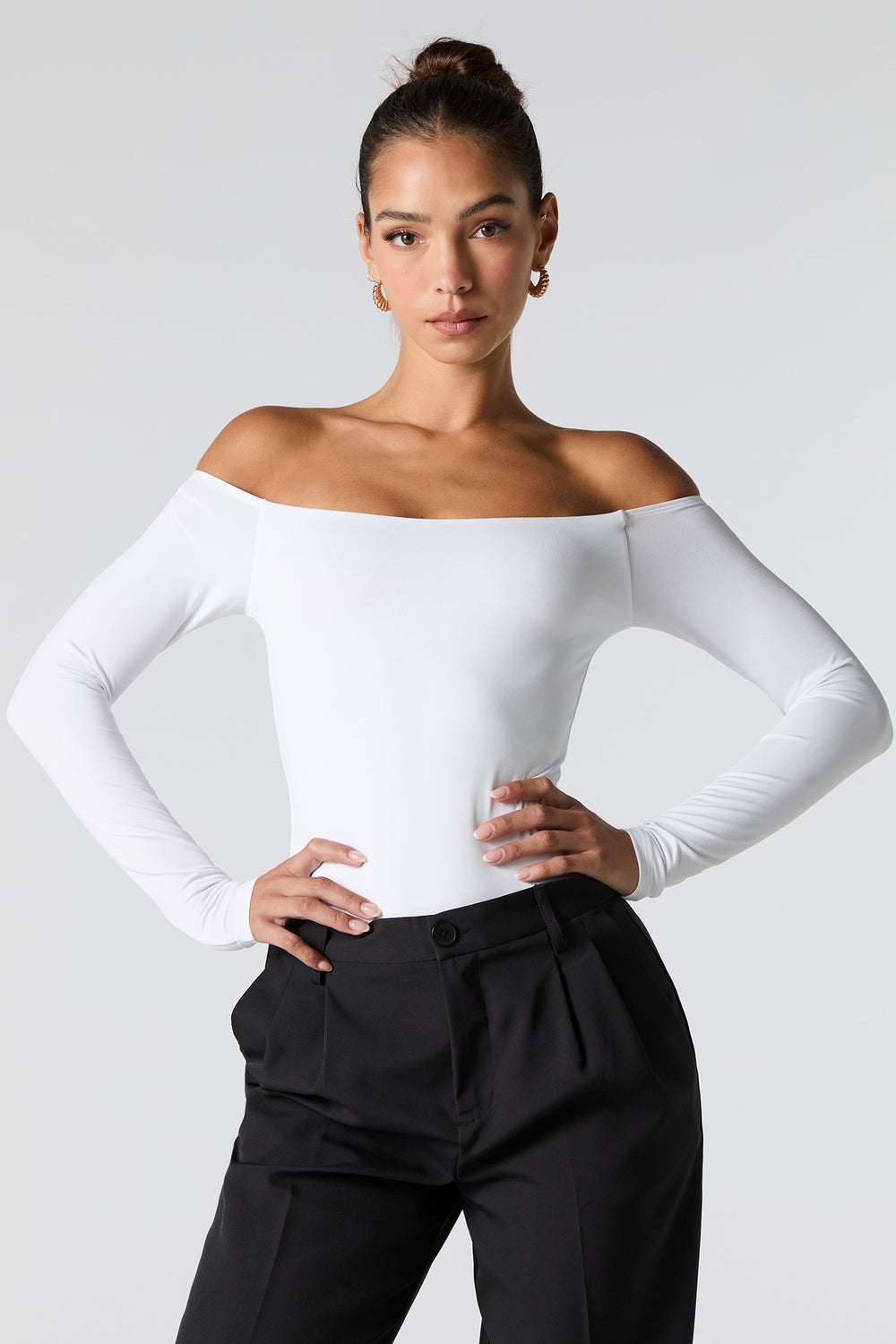 Contour Off Shoulder Bodysuit Contour Off Shoulder Bodysuit 13