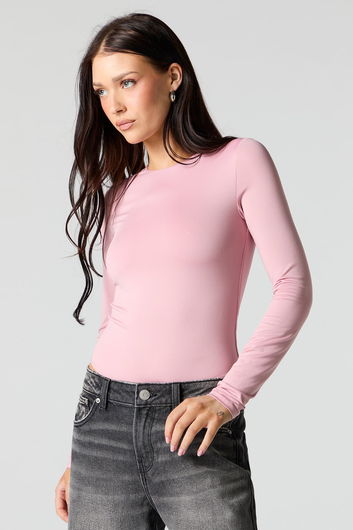 Contour Crewneck Long Sleeve Bodysuit