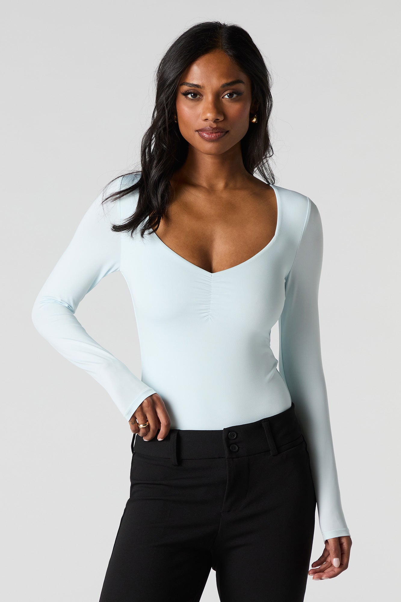 Contour Sweetheart Long Sleeve Bodysuit