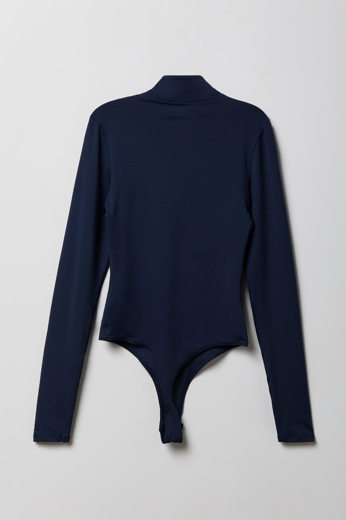 Alt View 5. Contour Half Zip Long Sleeve Bodysuit - Navy