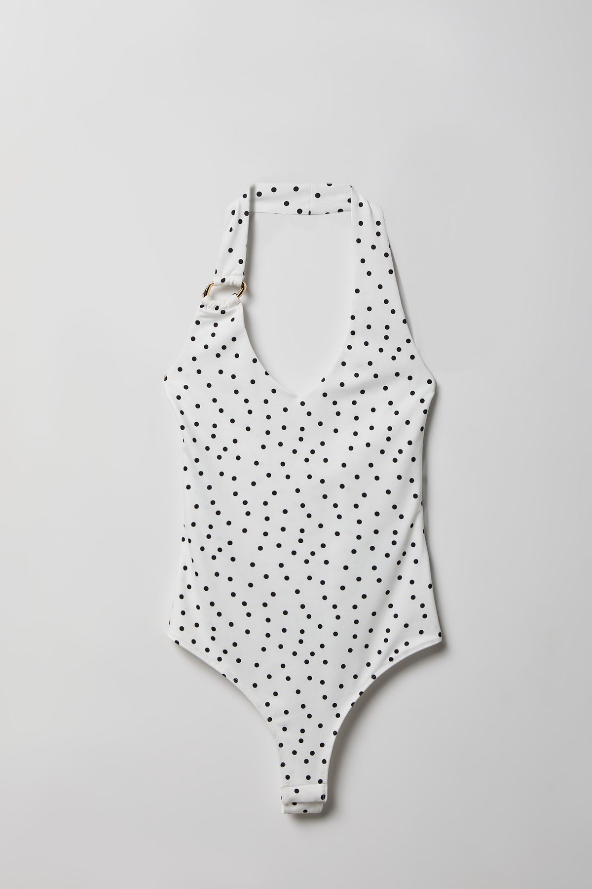 Alt View 5. Contour Halter Bodysuit - Off White