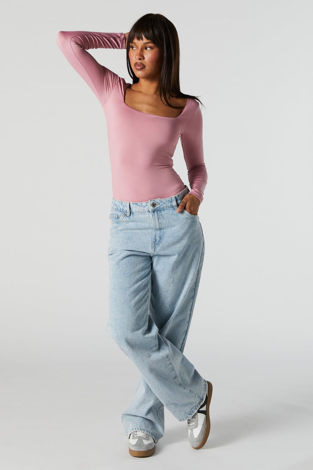Contour Square Neck Long Sleeve Bodysuit Contour Square Neck Long Sleeve Bodysuit 20