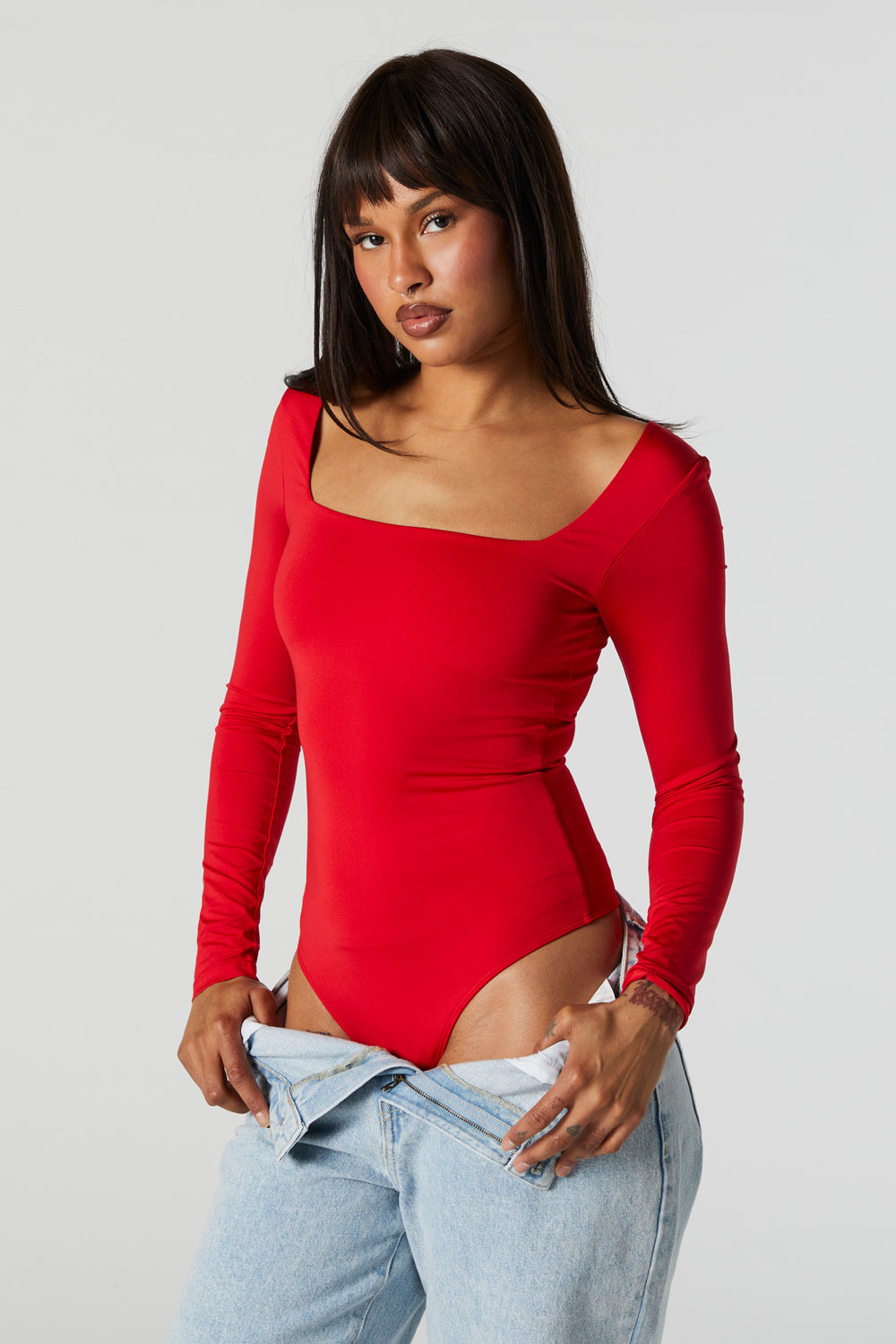 Contour Square Neck Long Sleeve Bodysuit Contour Square Neck Long Sleeve Bodysuit 22