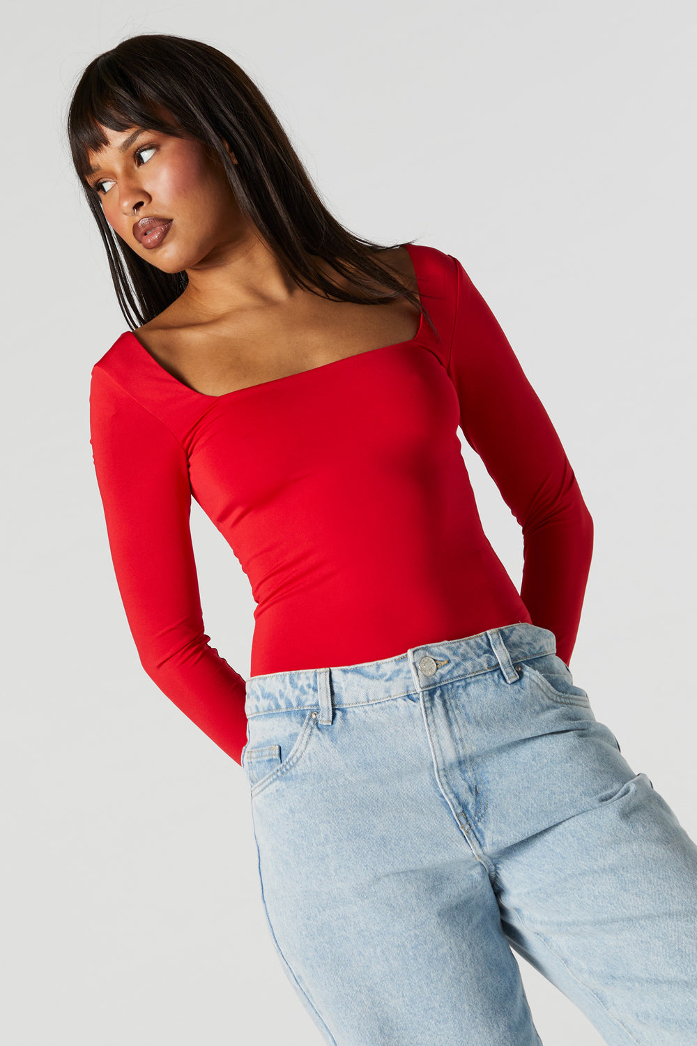 Contour Square Neck Long Sleeve Bodysuit Contour Square Neck Long Sleeve Bodysuit 21