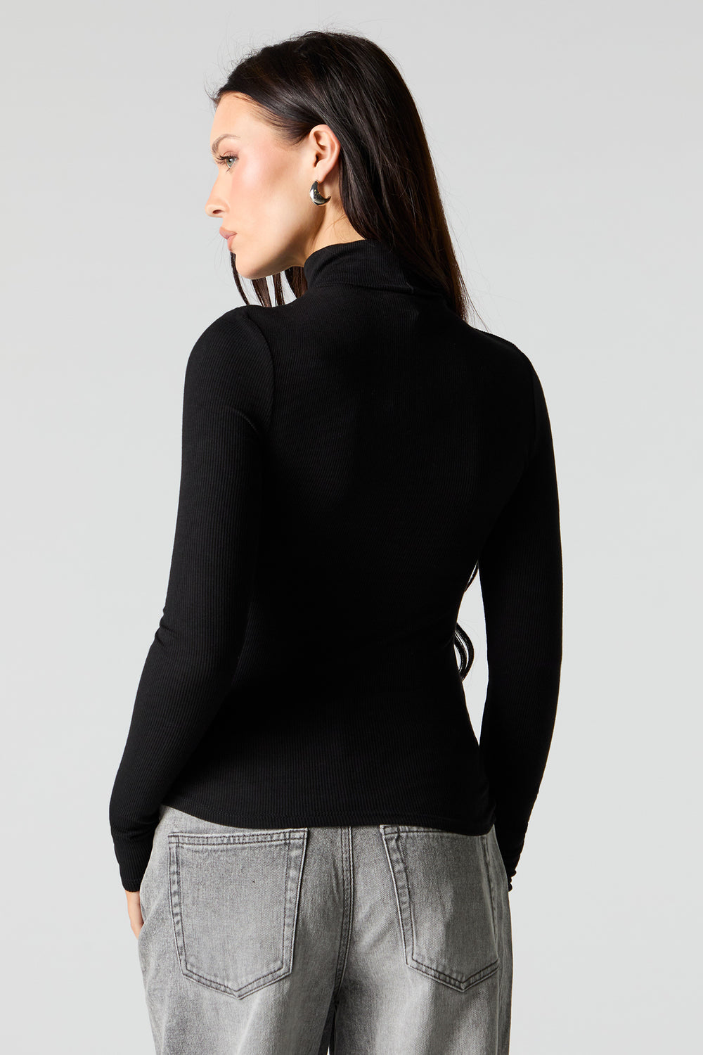 Ribbed Turtleneck Long Sleeve Top Ribbed Turtleneck Long Sleeve Top 5