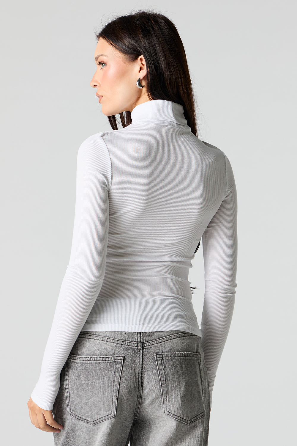 Ribbed Turtleneck Long Sleeve Top Ribbed Turtleneck Long Sleeve Top 8