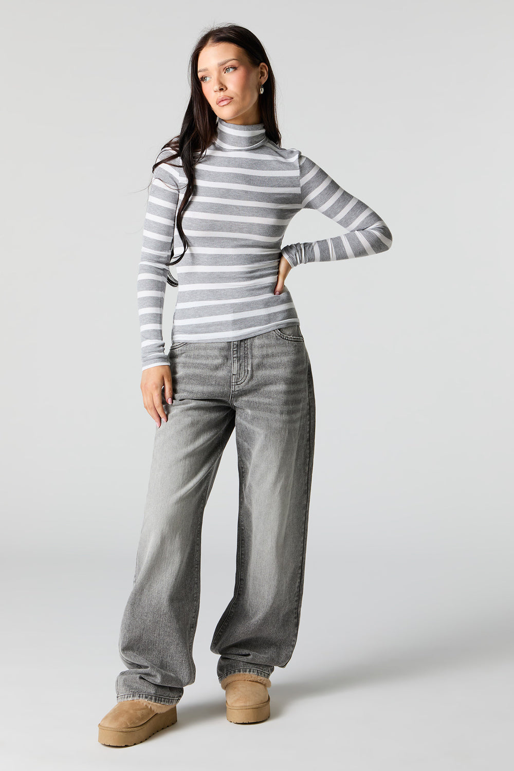 Ribbed Turtleneck Long Sleeve Top Ribbed Turtleneck Long Sleeve Top 12