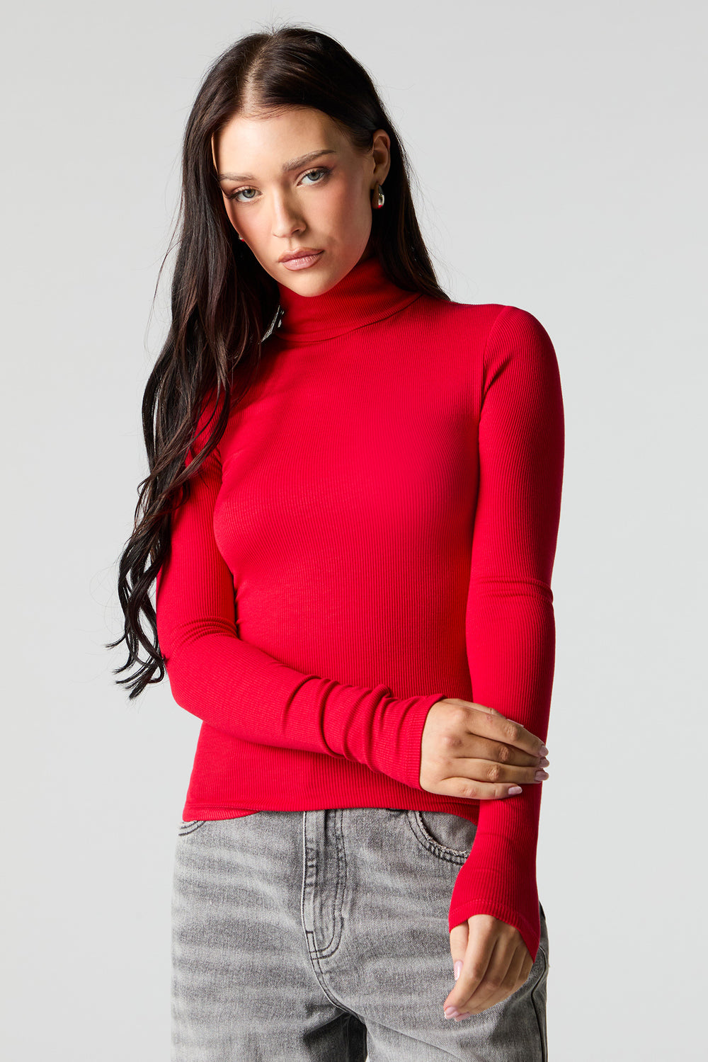 Ribbed Turtleneck Long Sleeve Top Ribbed Turtleneck Long Sleeve Top 16