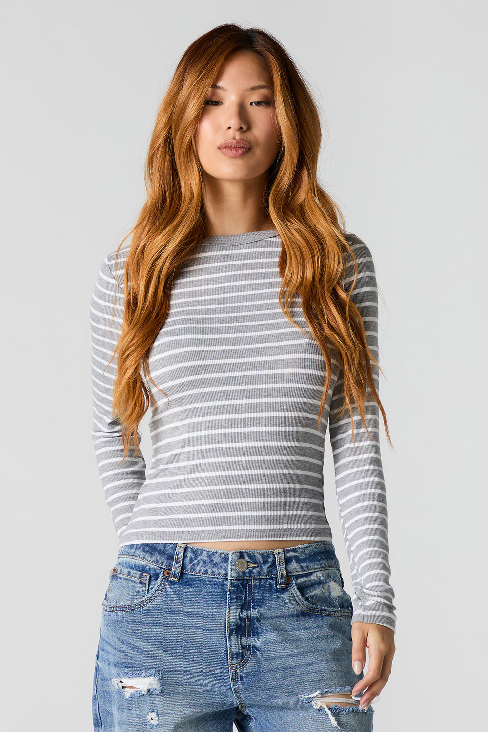 Ribbed Crewneck Long Sleeve Top Ribbed Crewneck Long Sleeve Top 13