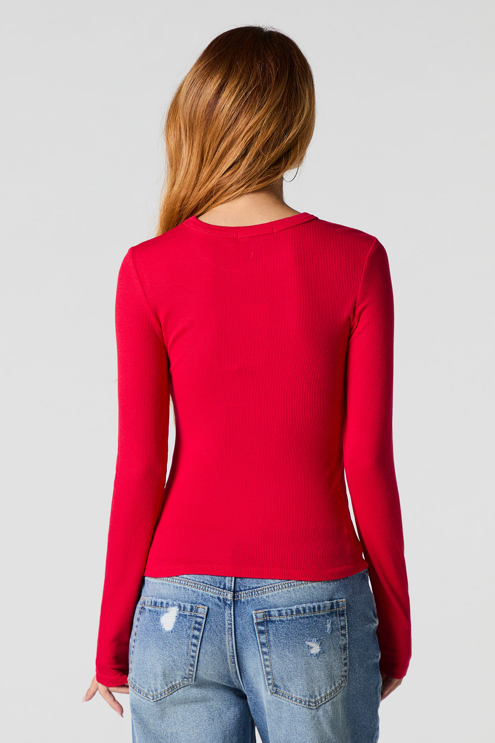 Ribbed Crewneck Long Sleeve Top Ribbed Crewneck Long Sleeve Top 17