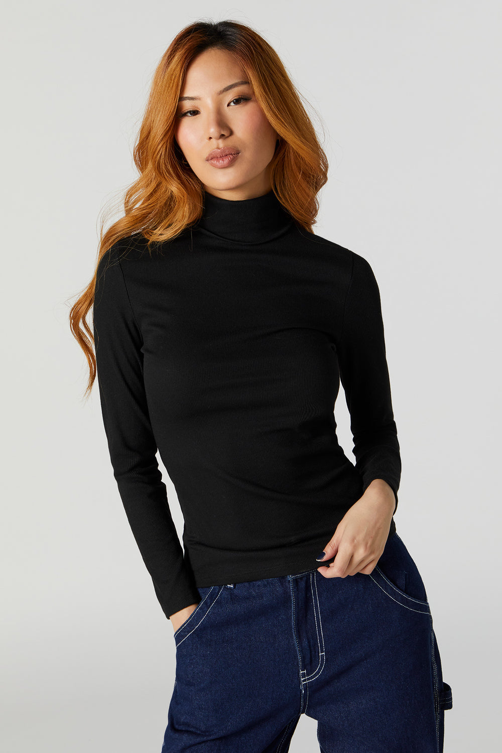 Ribbed Turtleneck Long Sleeve Top Ribbed Turtleneck Long Sleeve Top 5