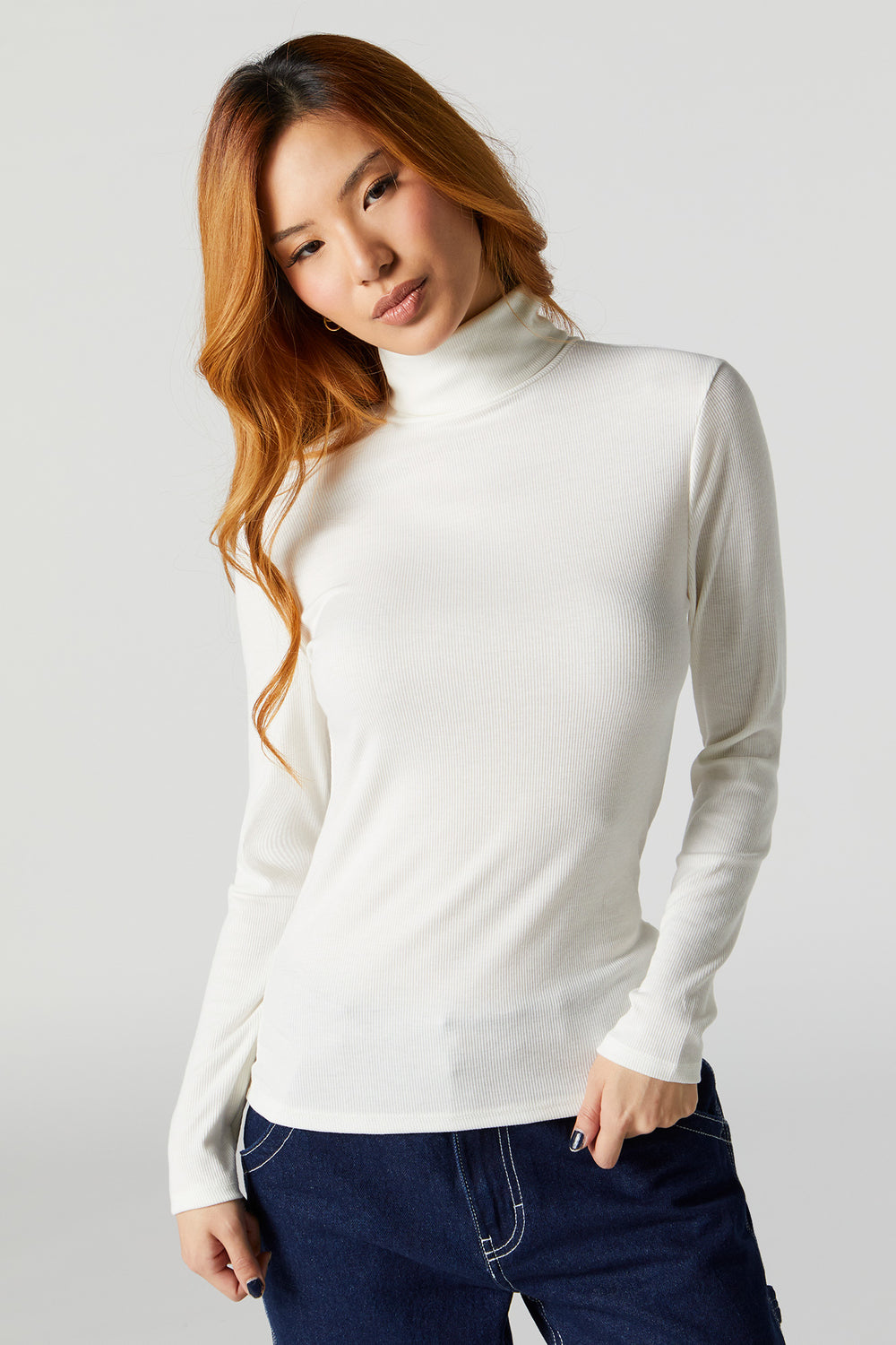 Ribbed Turtleneck Long Sleeve Top Ribbed Turtleneck Long Sleeve Top 11