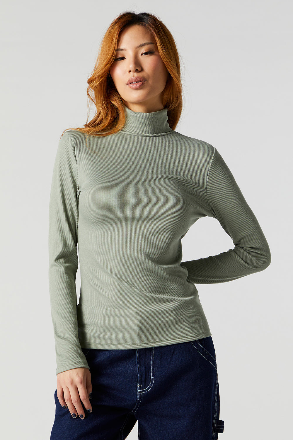 Ribbed Turtleneck Long Sleeve Top Ribbed Turtleneck Long Sleeve Top 14