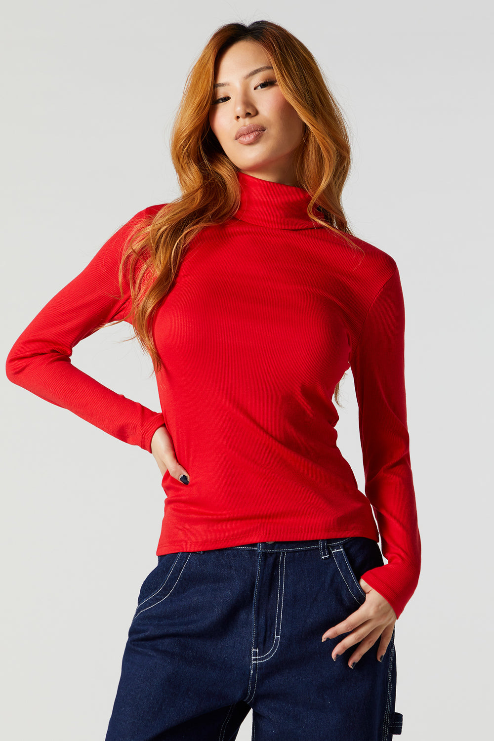 Ribbed Turtleneck Long Sleeve Top Ribbed Turtleneck Long Sleeve Top 20