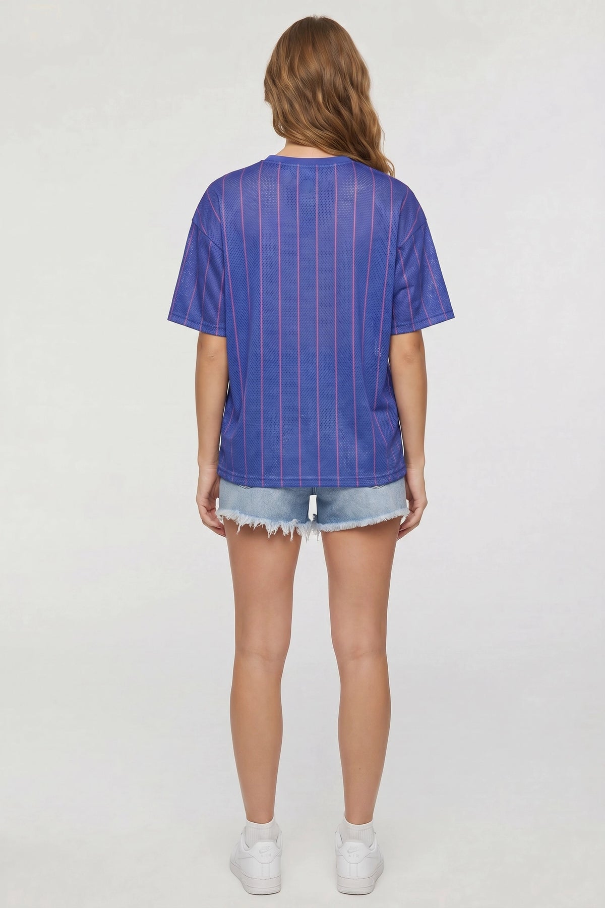 Alt View 4. USA Graphic Mesh Jersey - Navy