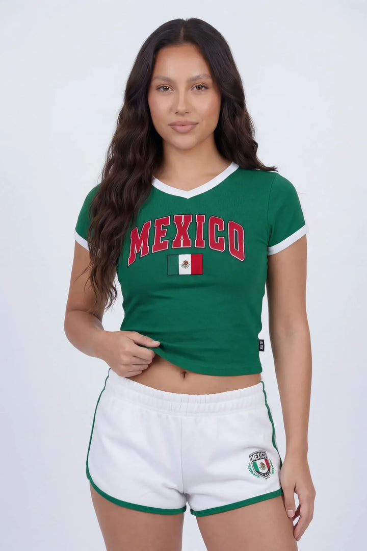 Mexico Graphic Ringer Tee