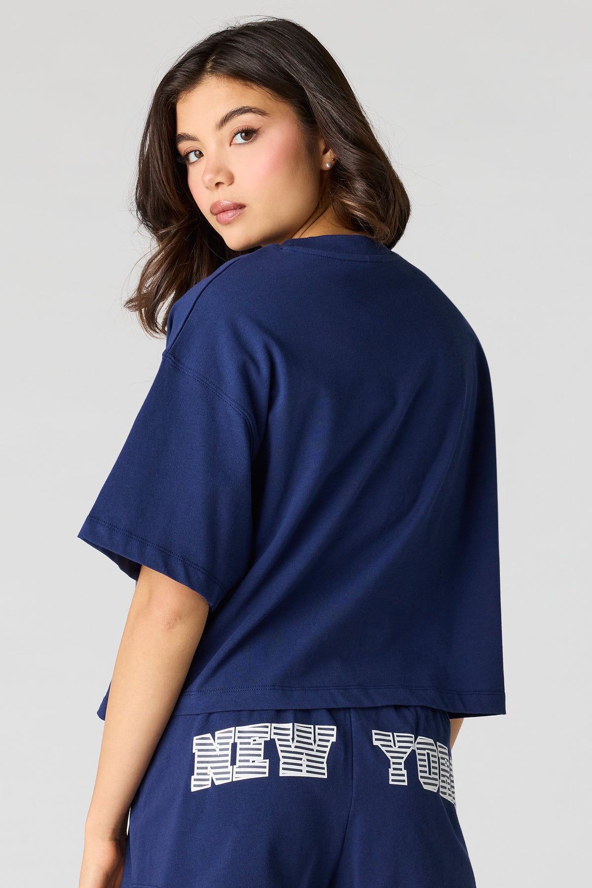 Alt View 2. Boxy T-Shirt - Dark Blue