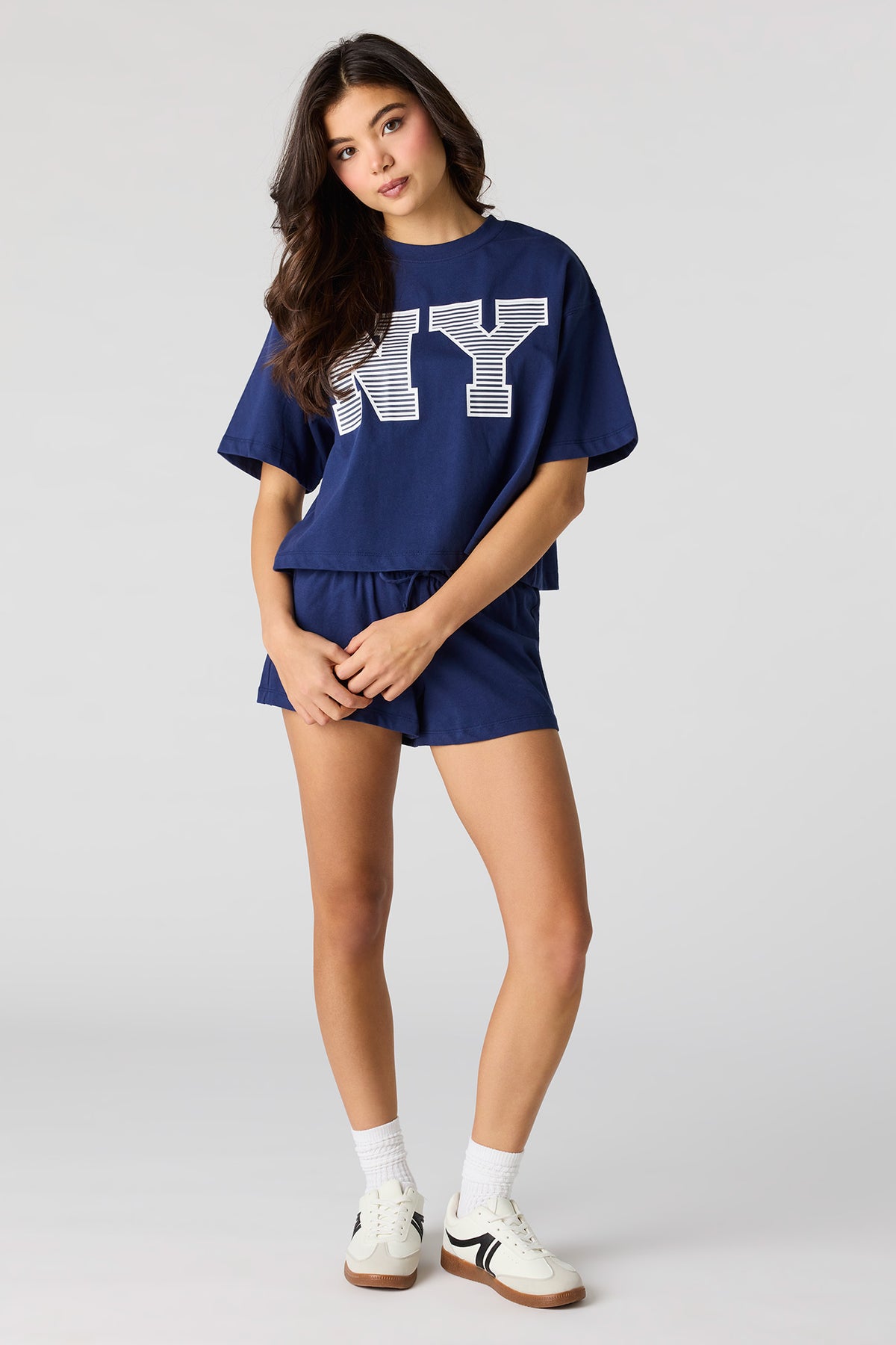 Alt View 3. Boxy T-Shirt - Dark Blue