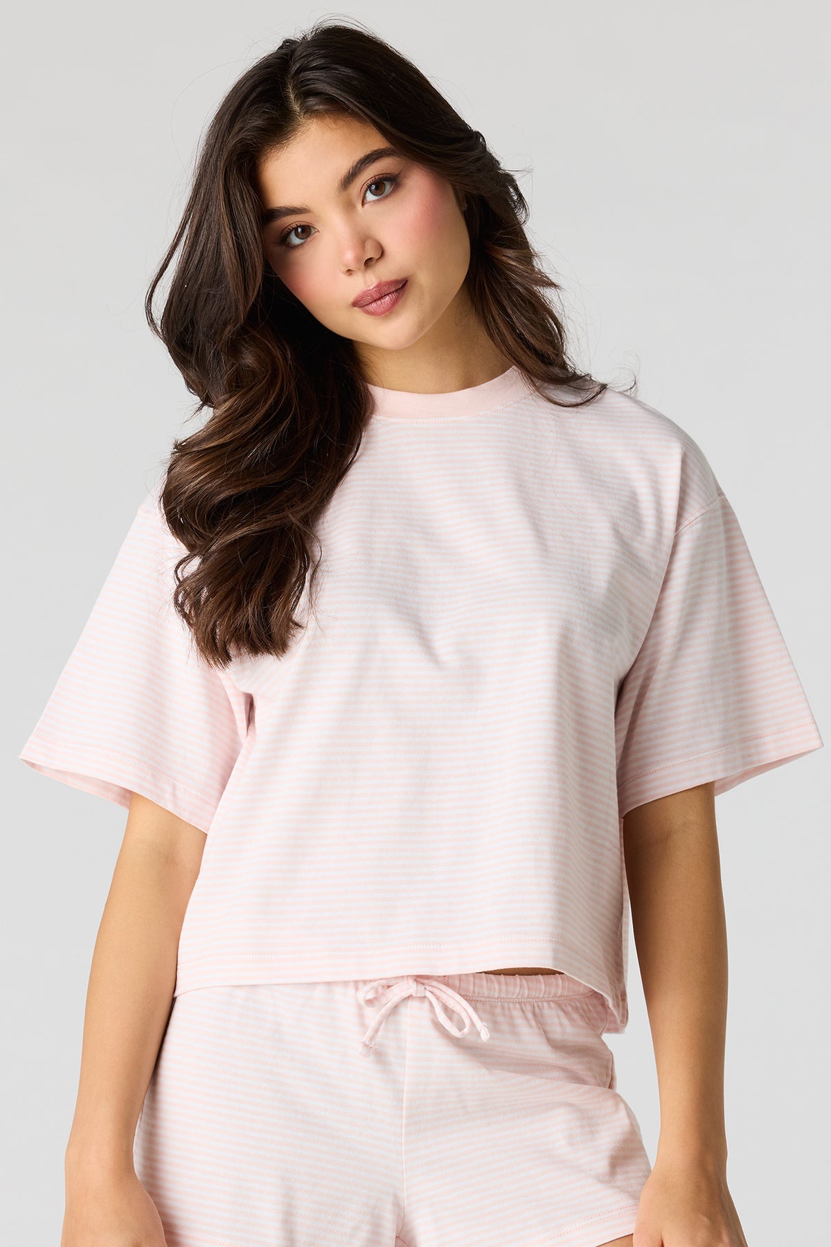 Boxy T-Shirt - Light Pink
