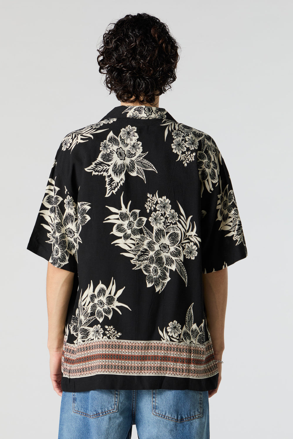 Tropical Floral Print Button-Up Top Tropical Floral Print Button-Up Top 2