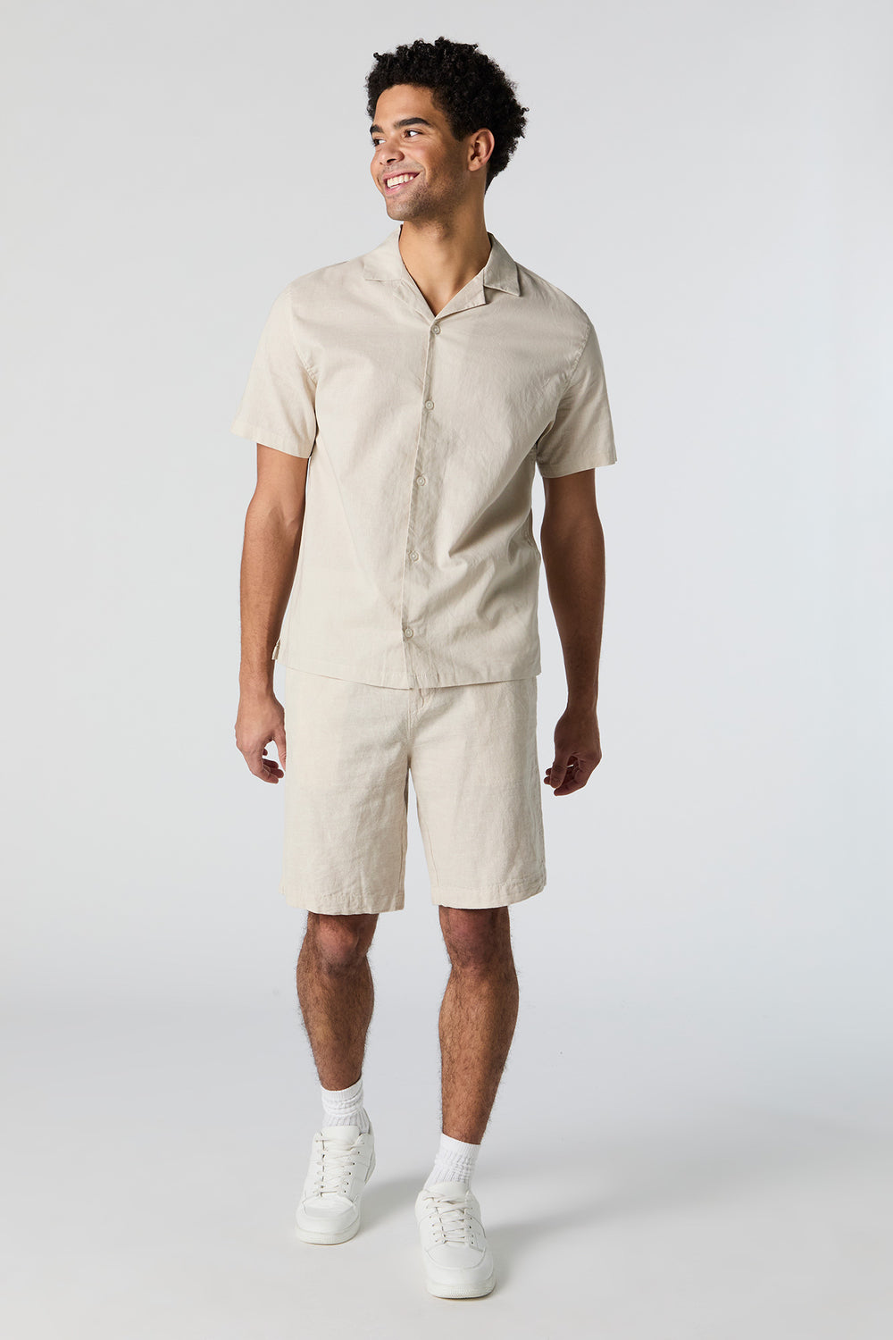 Collared Button-Up Short Sleeve Top Collared Button-Up Short Sleeve Top 3