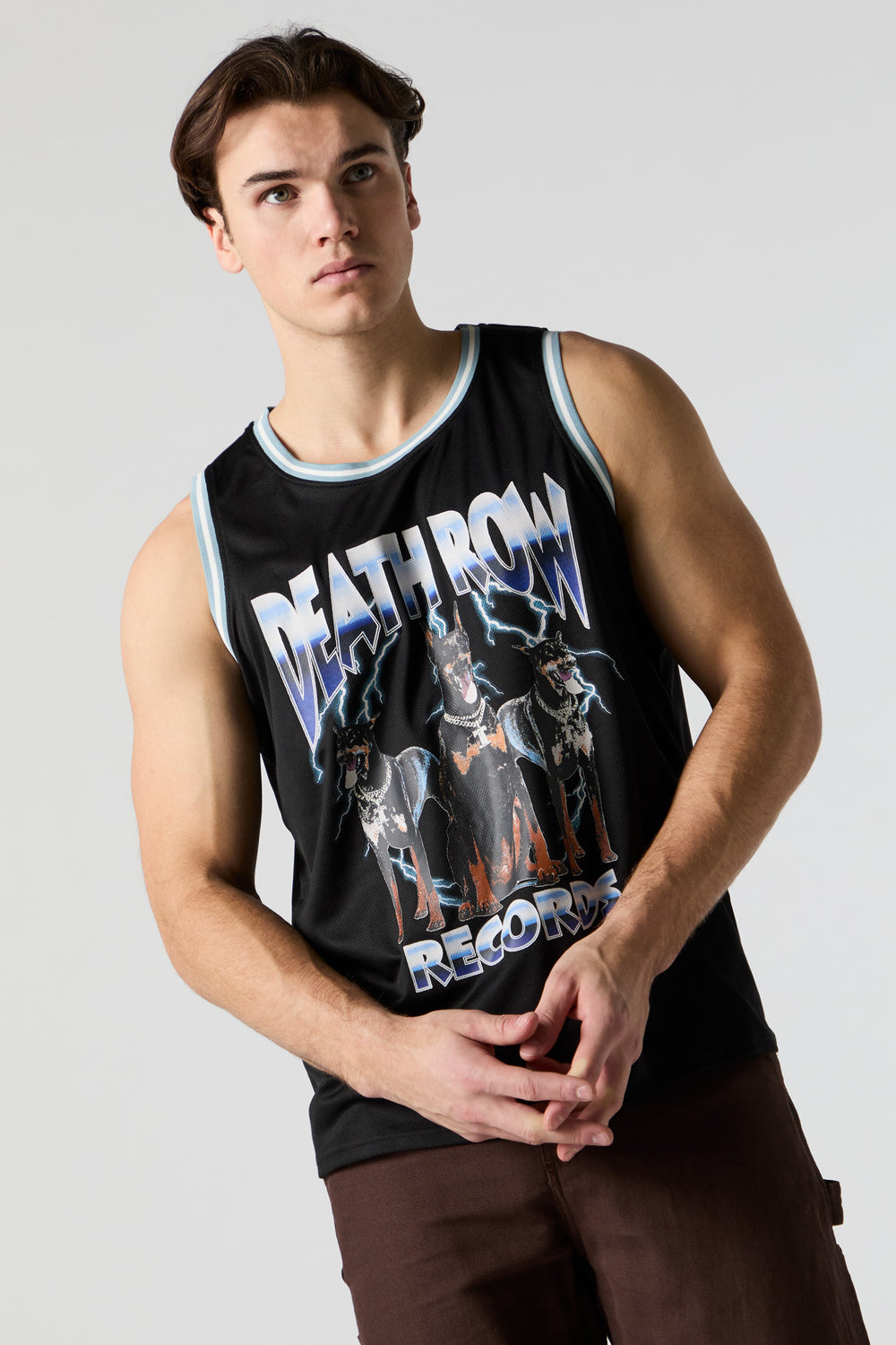 Death Row Records Graphic Basketball Jersey Death Row Records Graphic Basketball Jersey 1